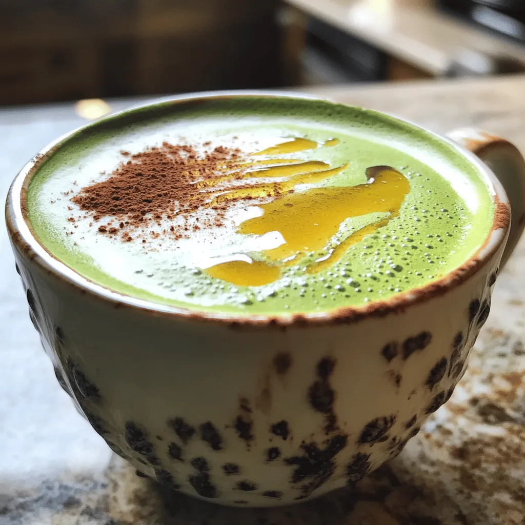 Matcha Cappuccino Delight Simple and Flavorful Drink