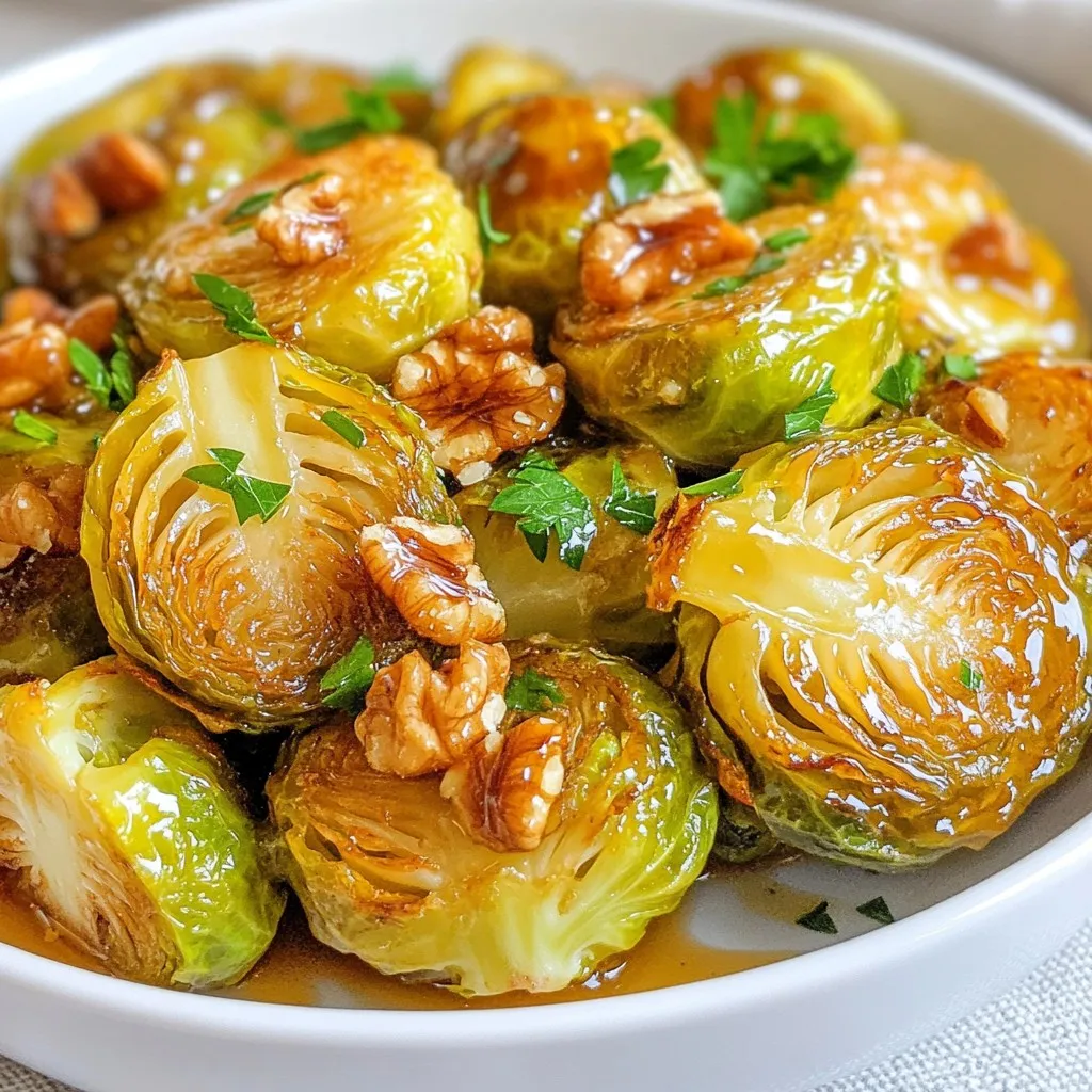 Honey Mustard Brussels Sprouts Delightful and Easy Recipe