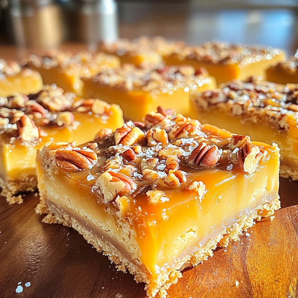 Caramel Pecan Shortbread Bars Irresistible Delight