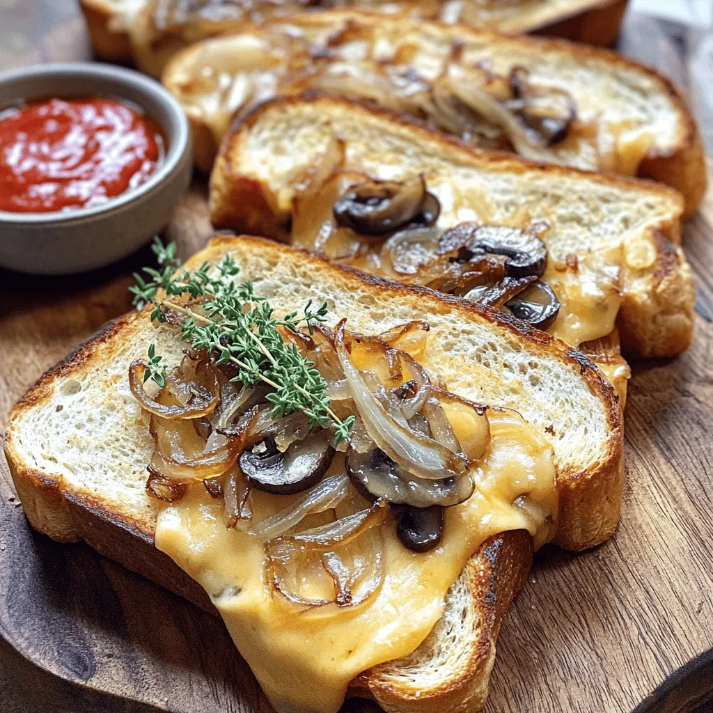 Gouda cheese is a star in this grilled cheese. It melts well, making it perfect for a gooey sandwich. Its rich, nutty flavor adds depth. Gouda also has health benefits, like calcium and protein. This makes your meal not just tasty, but nutritious too.