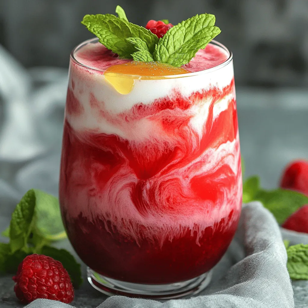 To make a raspberry hibiscus latte, you need a few simple ingredients. Here’s what you will use: