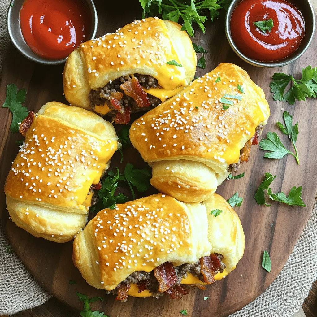 Beefy Bacon Cheeseburger Bombs Flavorful Party Treat