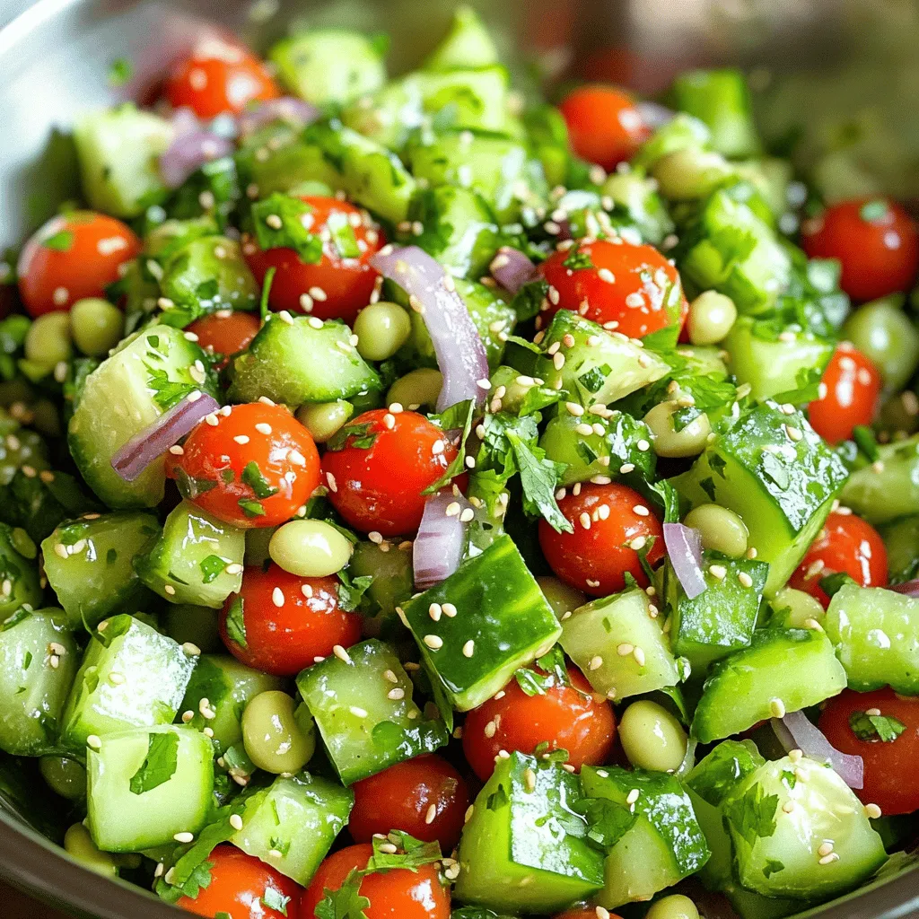 Edamame Cucumber Salad Fresh and Flavorful Delight