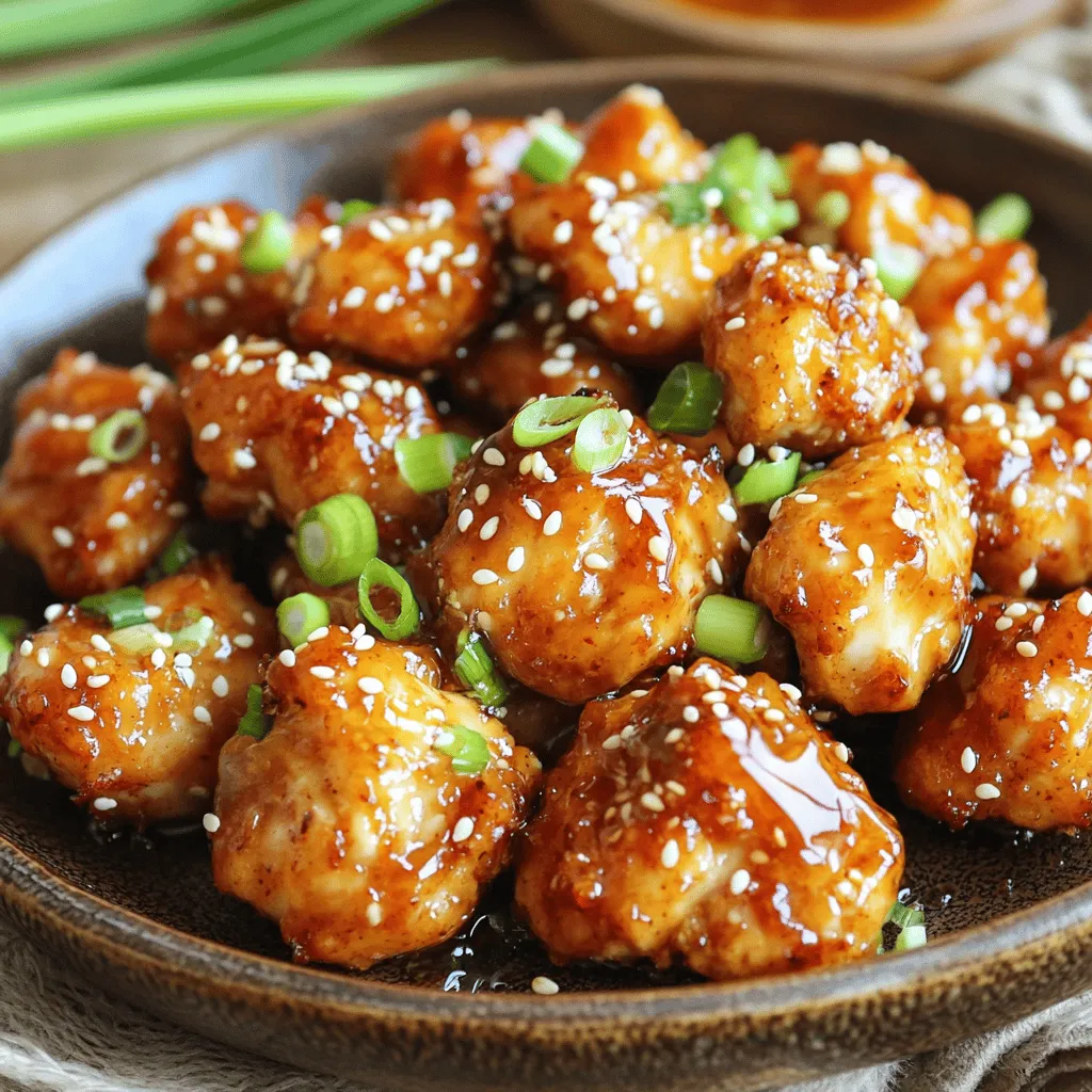 Air Fryer Spicy Honey Garlic Chicken Bites Delight