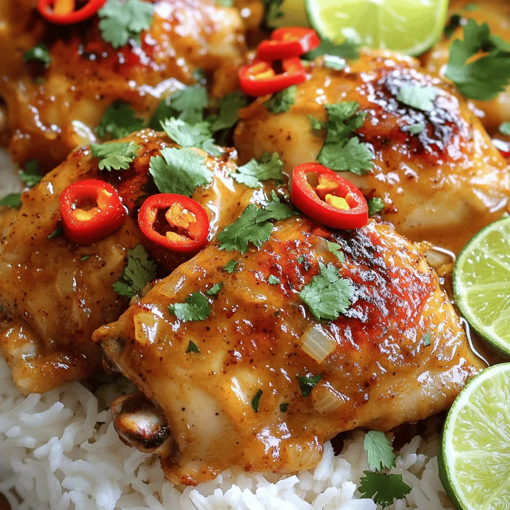 To make a delicious Spicy Brazilian Coconut Chicken, you will need these fresh ingredients: