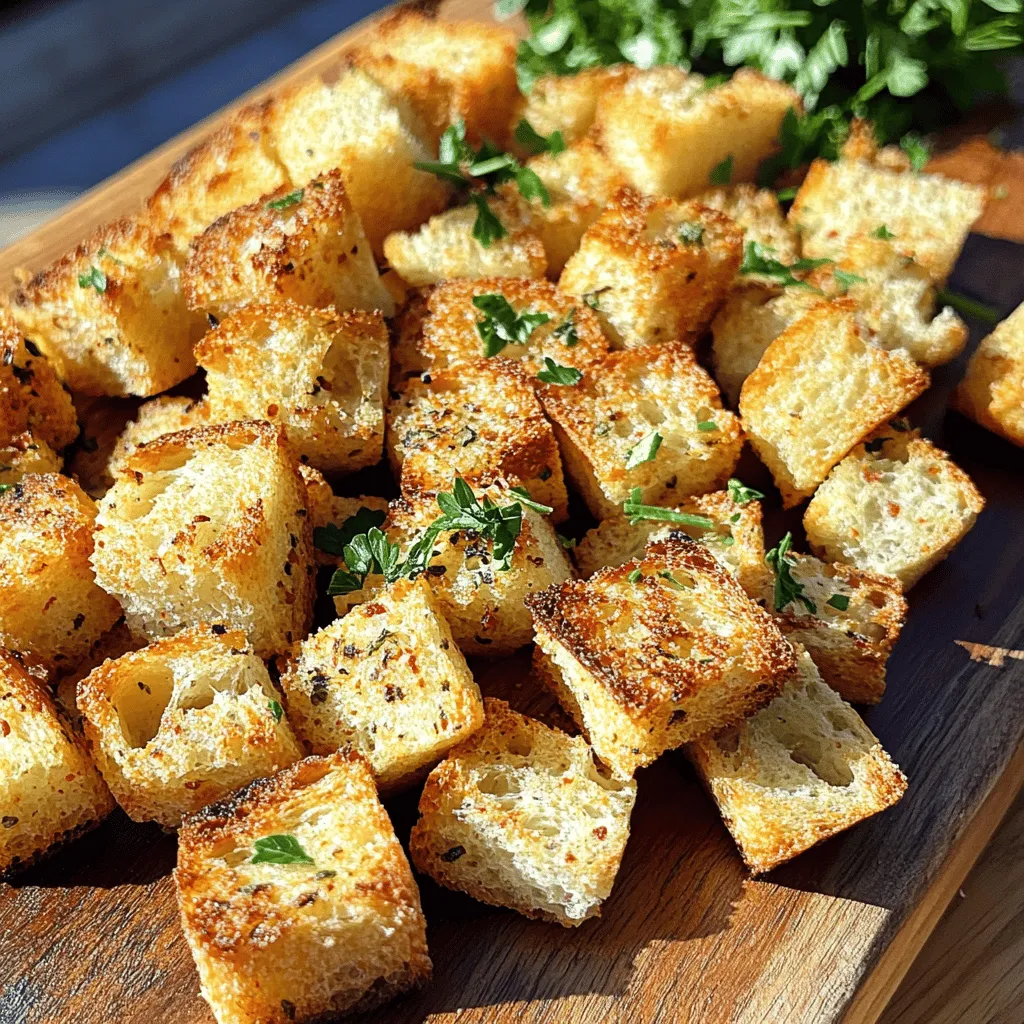 Sourdough croutons are crunchy bites made from sourdough bread. They add flavor and texture to salads and soups. You should make them to use leftover bread and reduce waste.