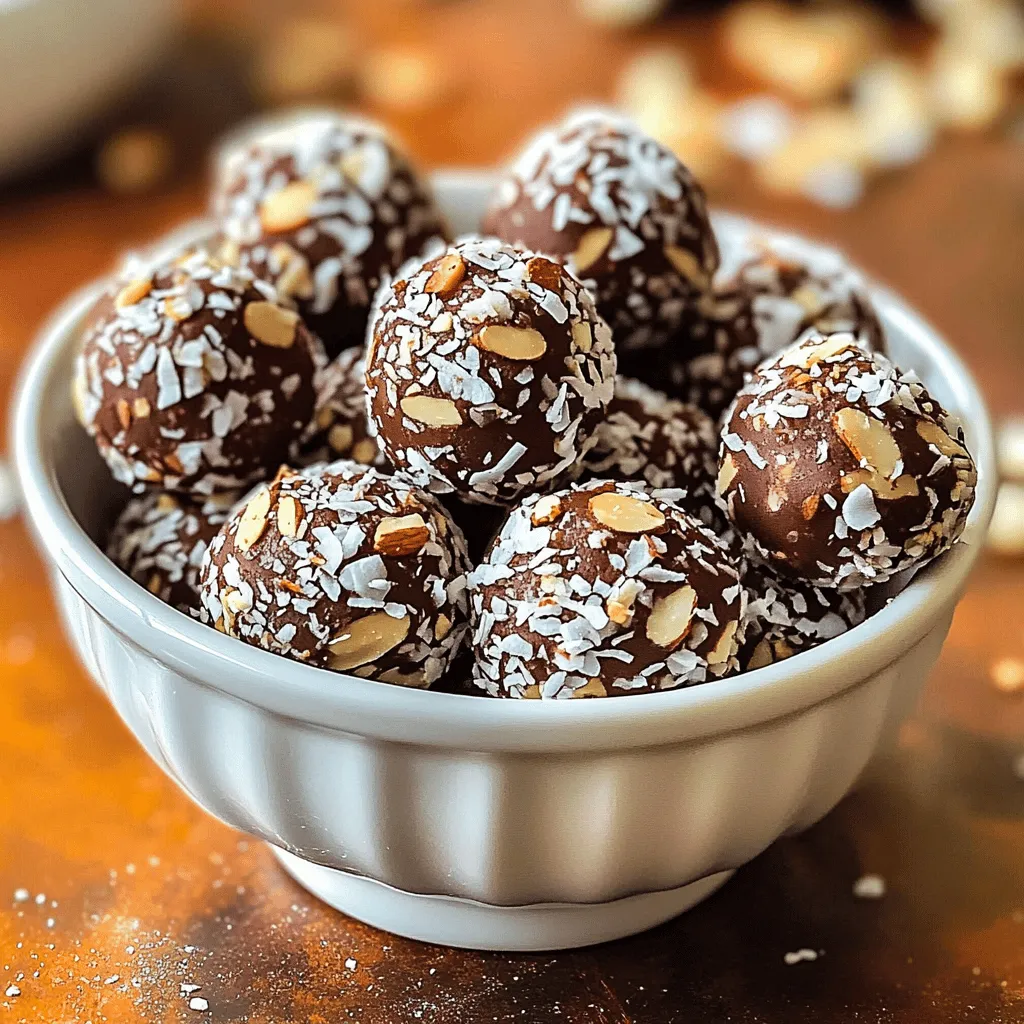 Almond Joy Energy Bites Tasty and Healthy Snack