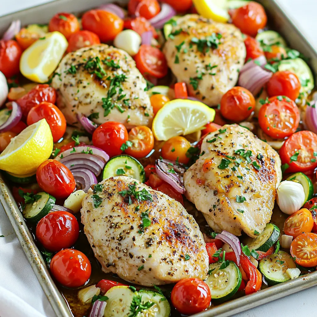 Sheet Pan Mediterranean Chicken Veggies Simple Recipe