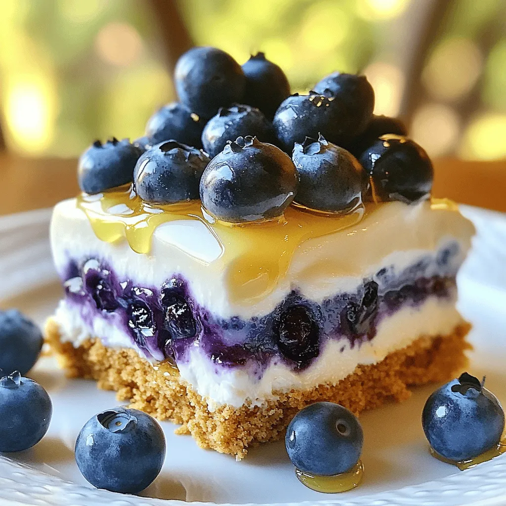 Blueberry No Bake Cake Smooth and Easy Dessert Recipe
