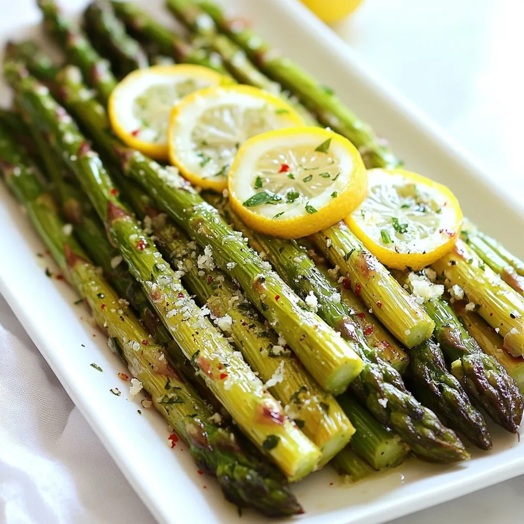 Lemon Garlic Roasted Asparagus Flavorful Side Dish