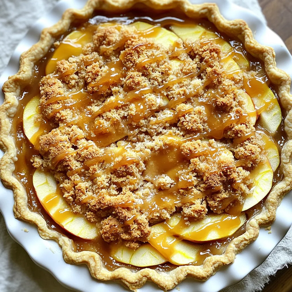 Caramel Apple Crumble Pie Delightful Fall Dessert