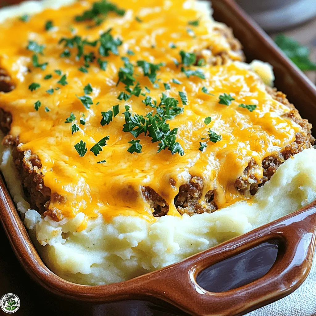 Mashed Potato Meatloaf Casserole Easy Comfort Dish