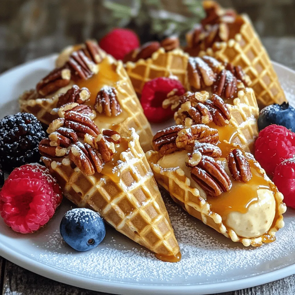 Cheesecake Praline Cones Delightful and Easy Dessert