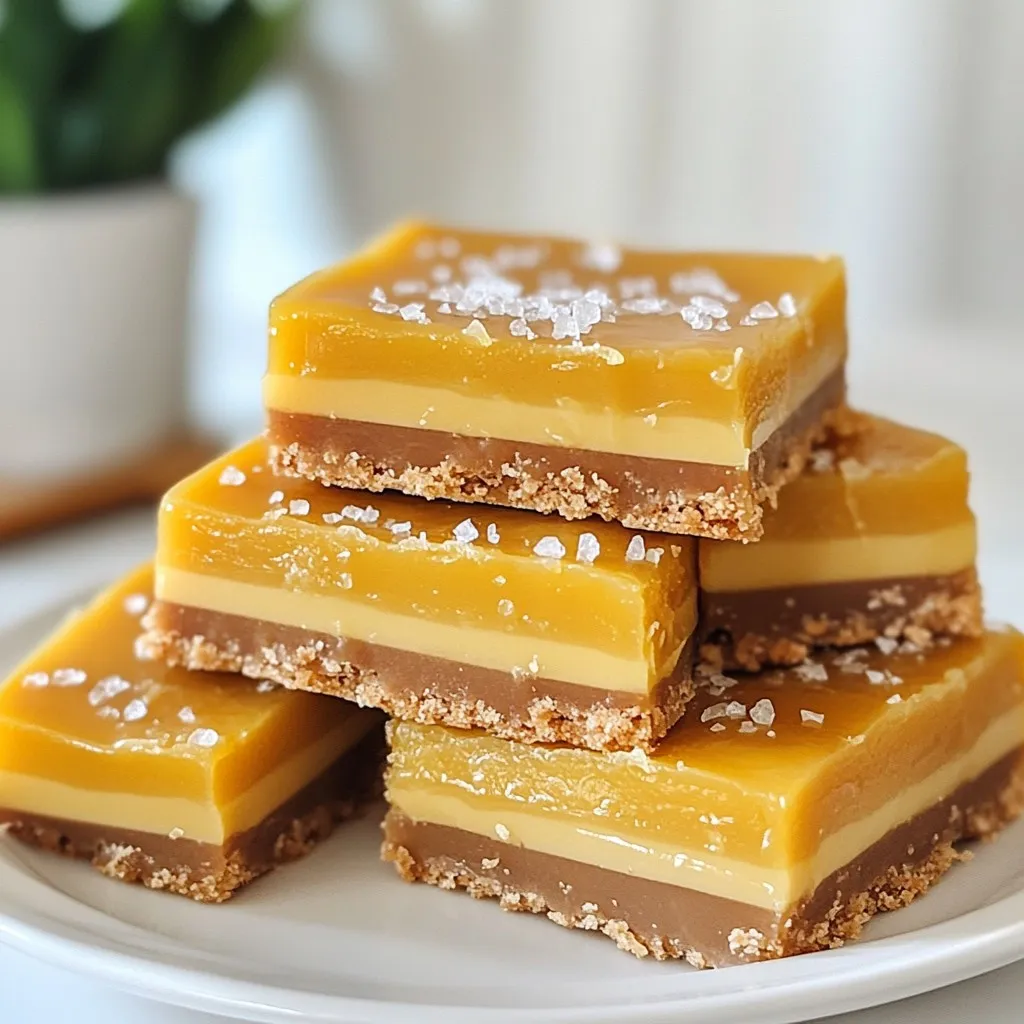 No-Bake Salted Caramel Bars Easy and Delicious Treat