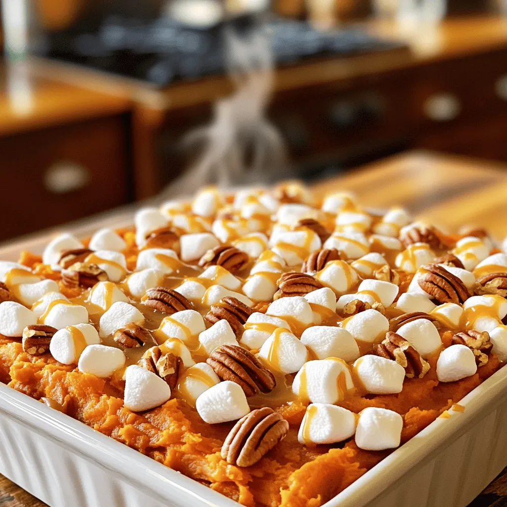 Sweet Potato Casserole with Marshmallows Tasty Treat