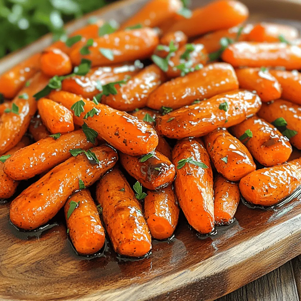 Honey Balsamic Roasted Carrots Tasty Side Dish