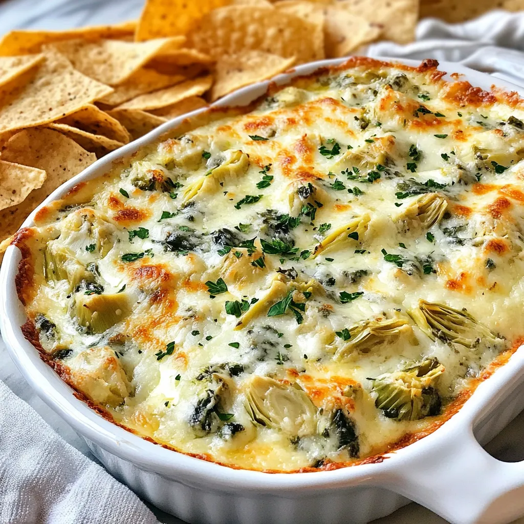 Creamy Spinach Artichoke Dip Flavorful Party Delight