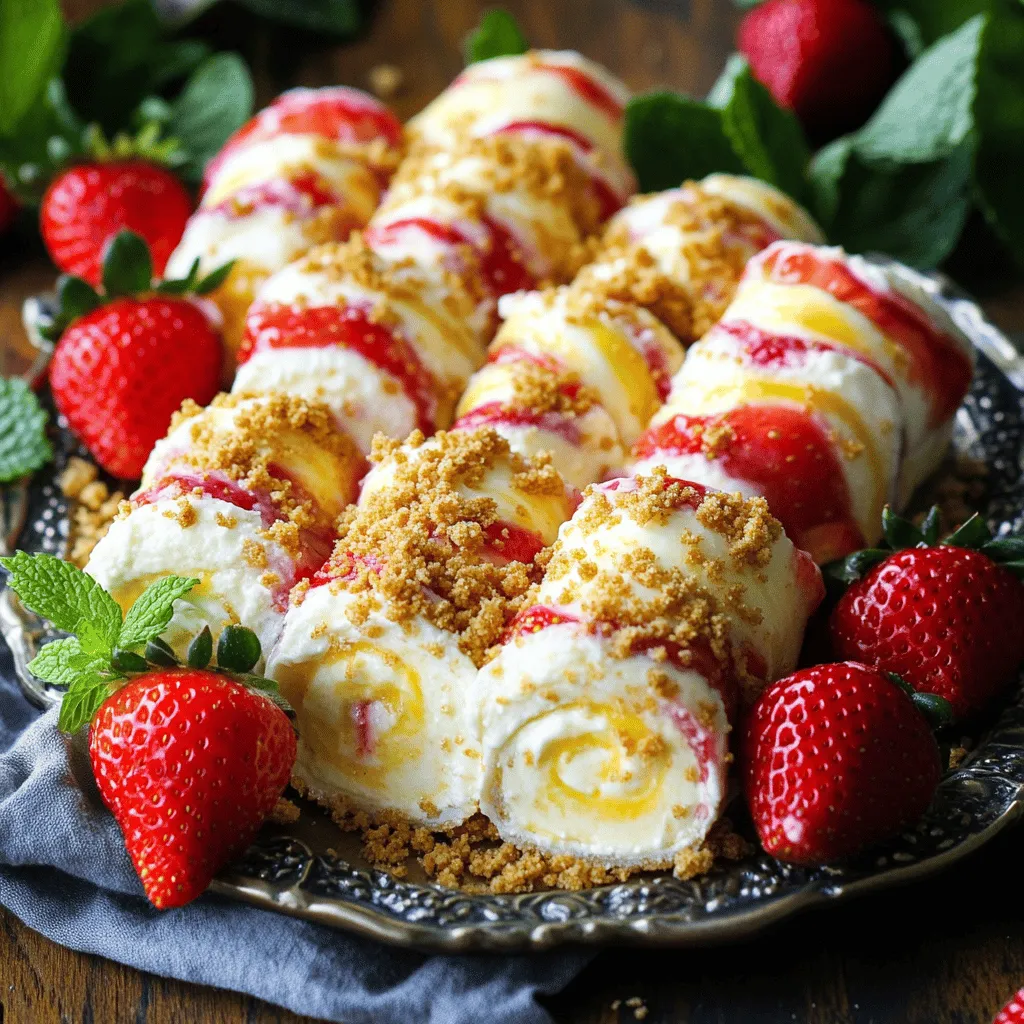 Easy Strawberry Cheesecake Rolls Recipe Delightful Treat
