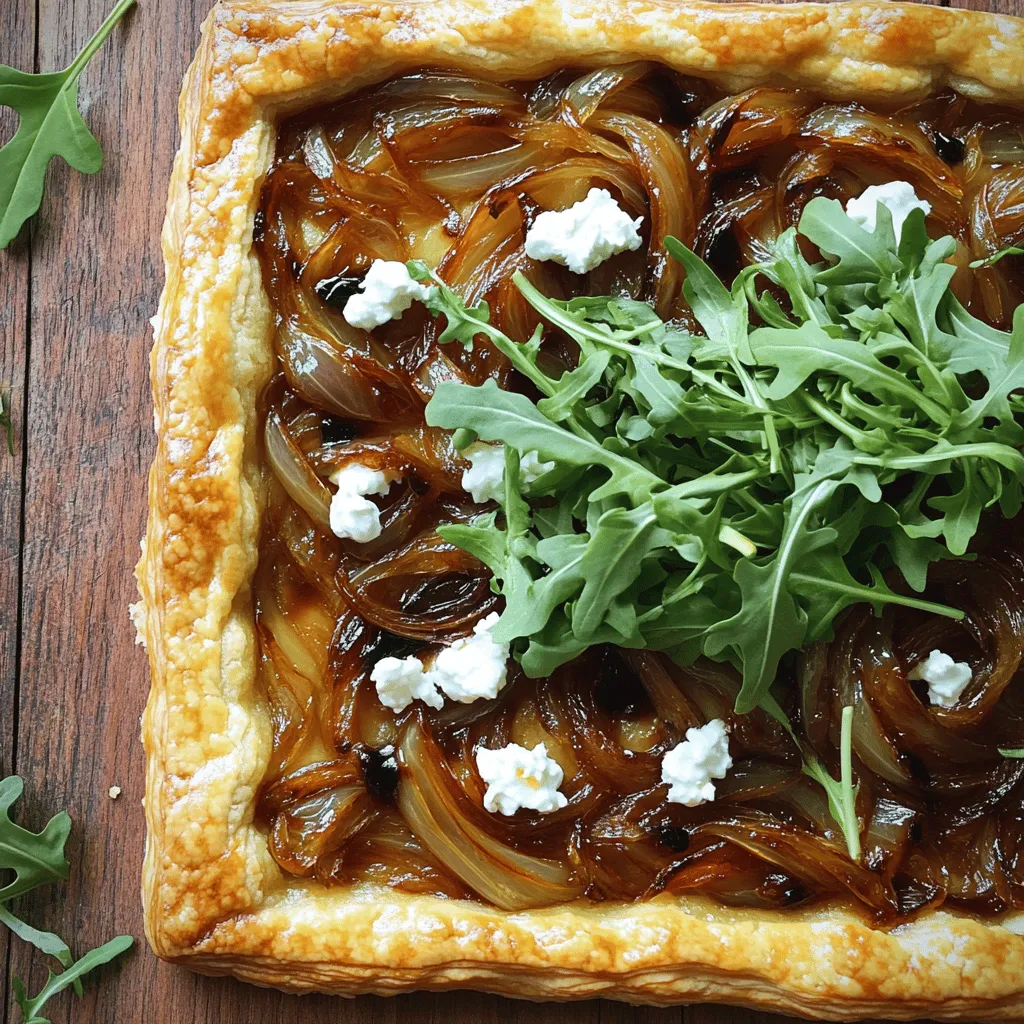 Caramelized Onion &#038; Goat Cheese Tart Delightful Recipe