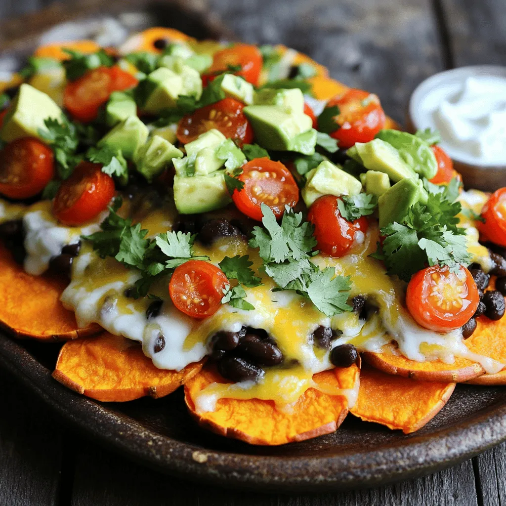 Baked Sweet Potato Nachos Flavorful and Satisfying Snack