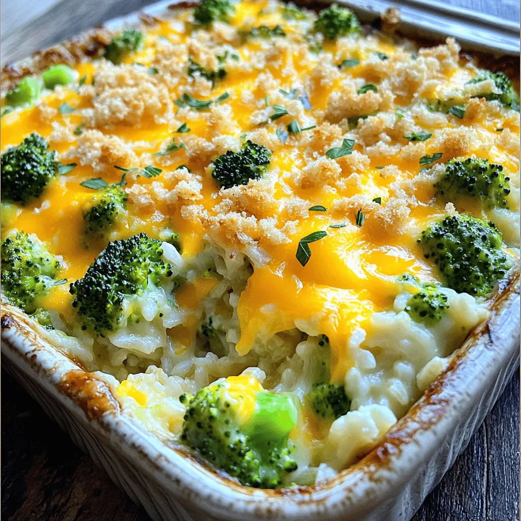 Cheesy Broccoli Rice Casserole Easy Family Favorite