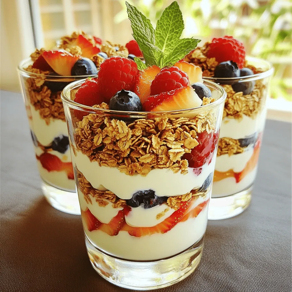 Healthy Greek Yogurt Parfaits Simple and Nutritious Dish