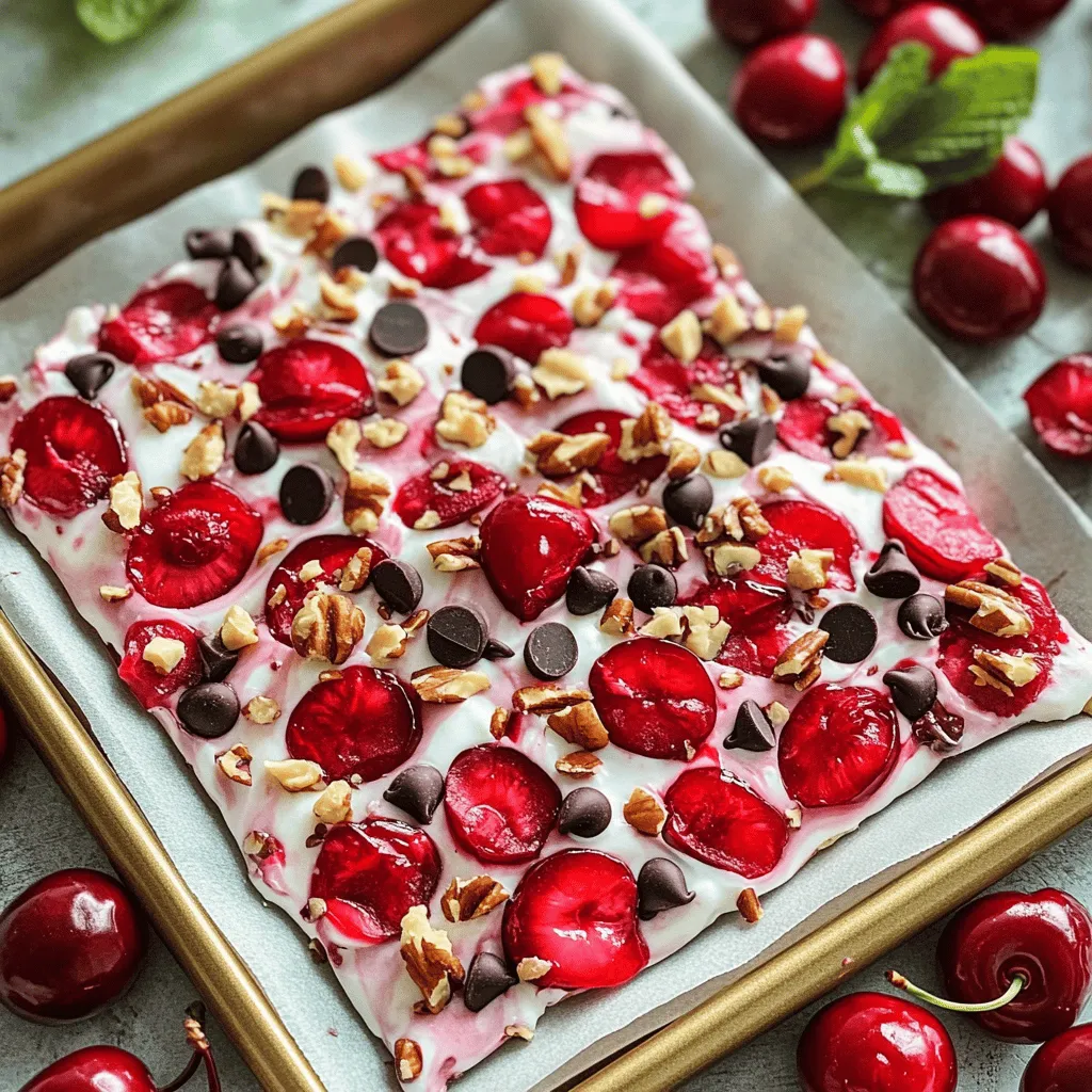 Cherry Yogurt Bark Delightful and Simple Treat