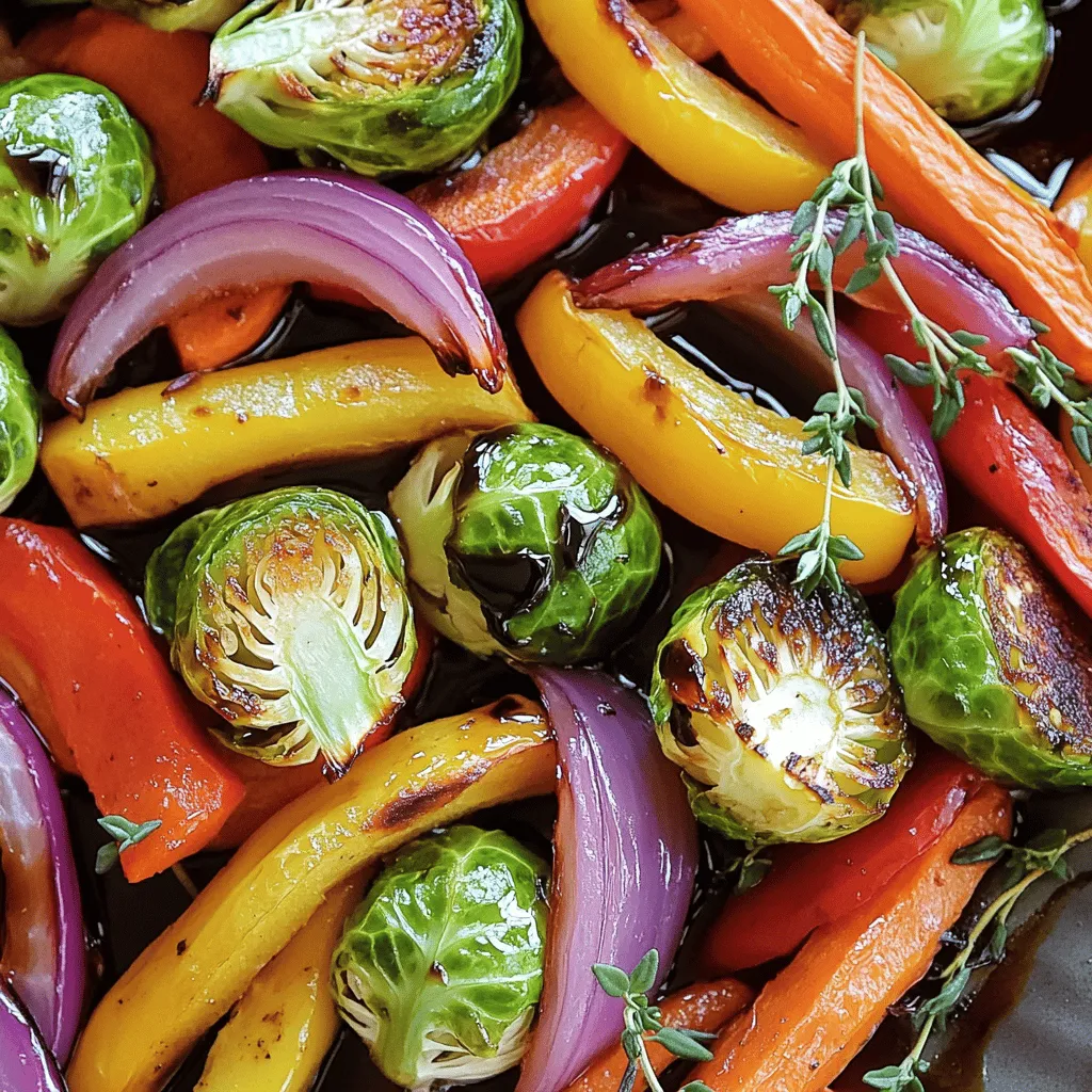 Balsamic Glazed Roasted Vegetables Tasty and Easy Dish