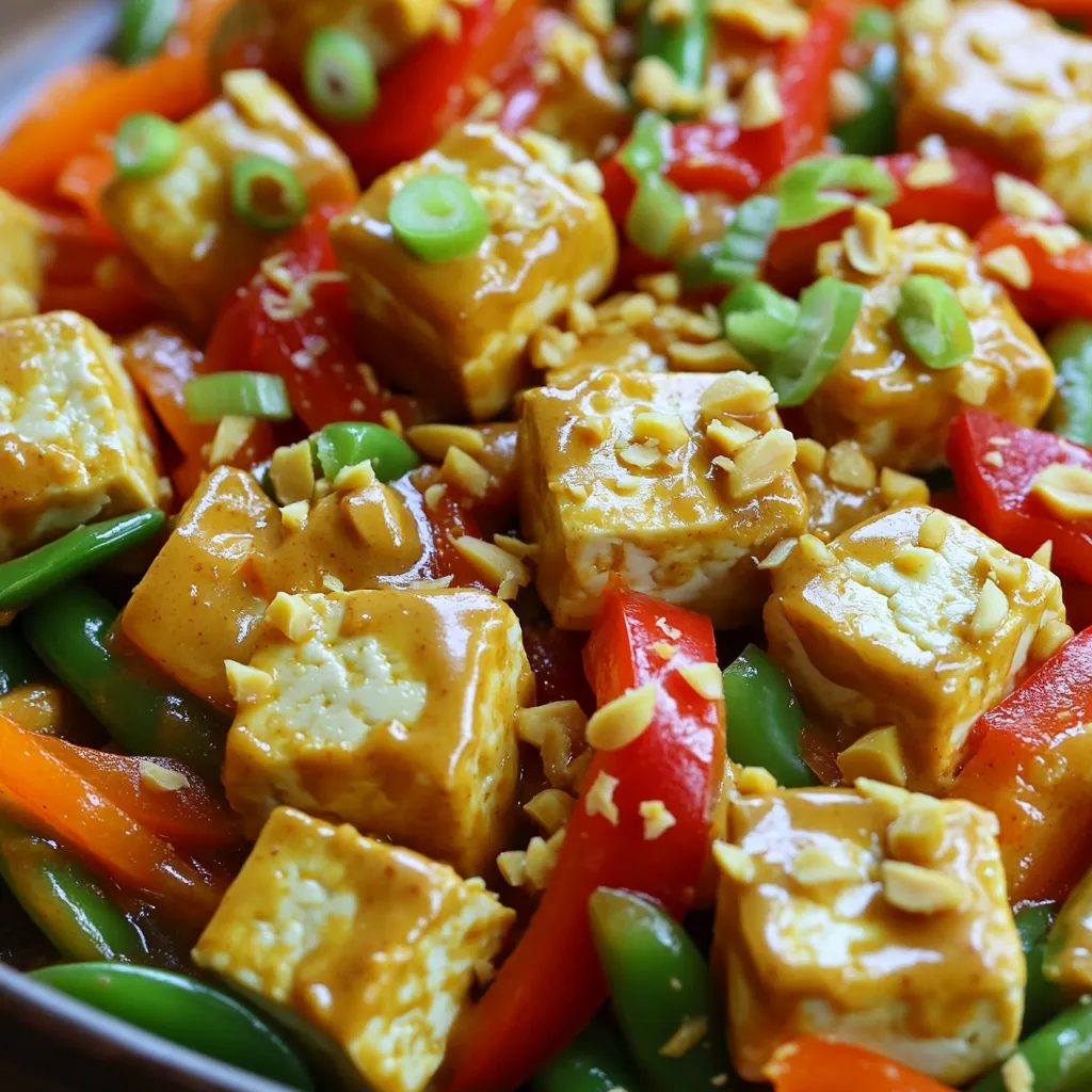 Minute Spicy Peanut Tofu Stir-Fry Quick and Flavorful