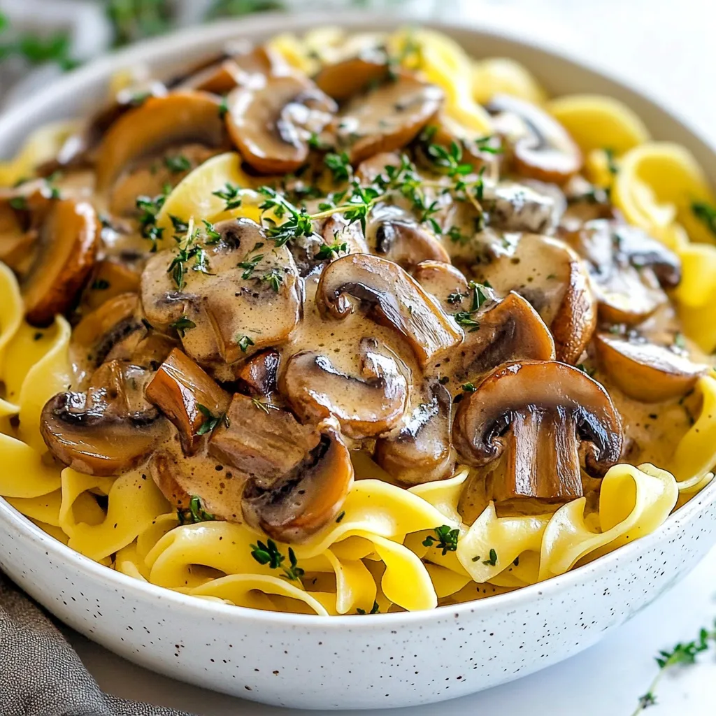 Creamy Mushroom Stroganoff Easy Comfort Meal