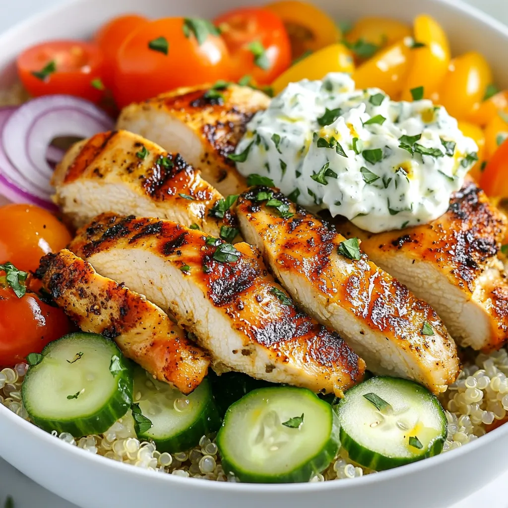 Greek Chicken Gyro Bowls Flavorful and Easy Recipe