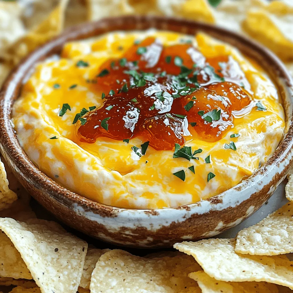 The main ingredients for a great pepper jelly cheese dip include cream cheese, cheddar cheese, and pepper jelly. Each plays a vital role in the dip