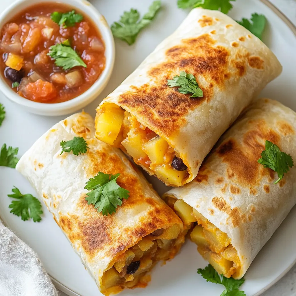 Cheesy Potato Burritos Flavorful and Easy Recipe