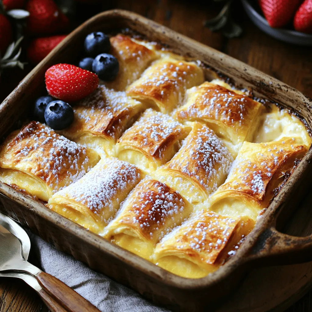 To make a delightful cheesecake crescent rolls casserole, you need simple yet tasty ingredients. Here’s what you will need: