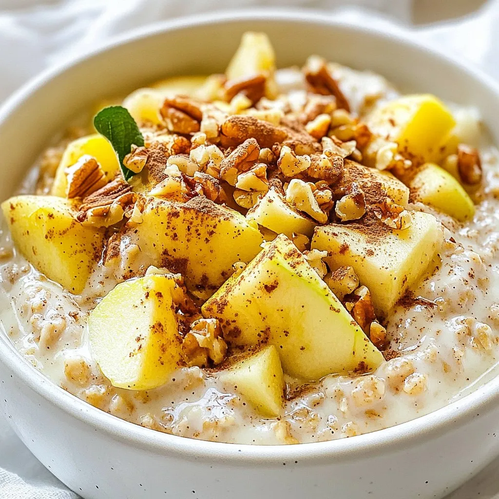 Apple Pie Overnight Oats Easy and Tasty Breakfast