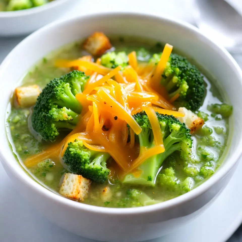 Creamy Broccoli Cheddar Soup Flavorful and Rich Delight