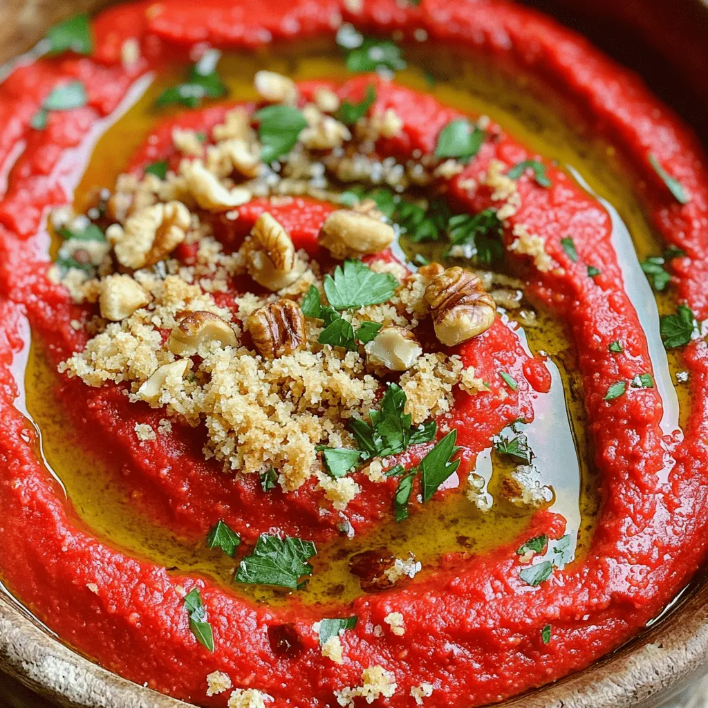 How to Make Muhammara Tasty and Smooth Dip