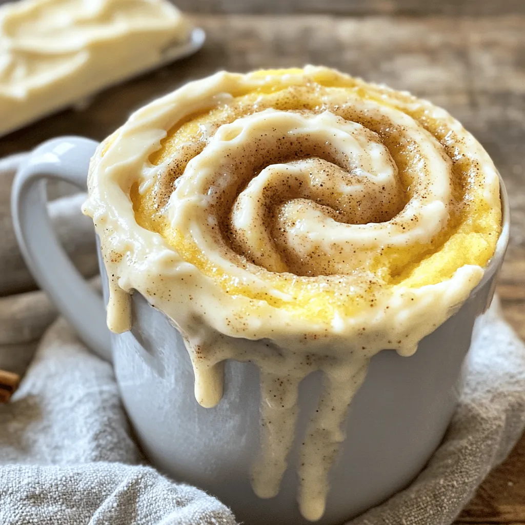Cinnamon Roll Mug Cake Tasty and Quick Treat