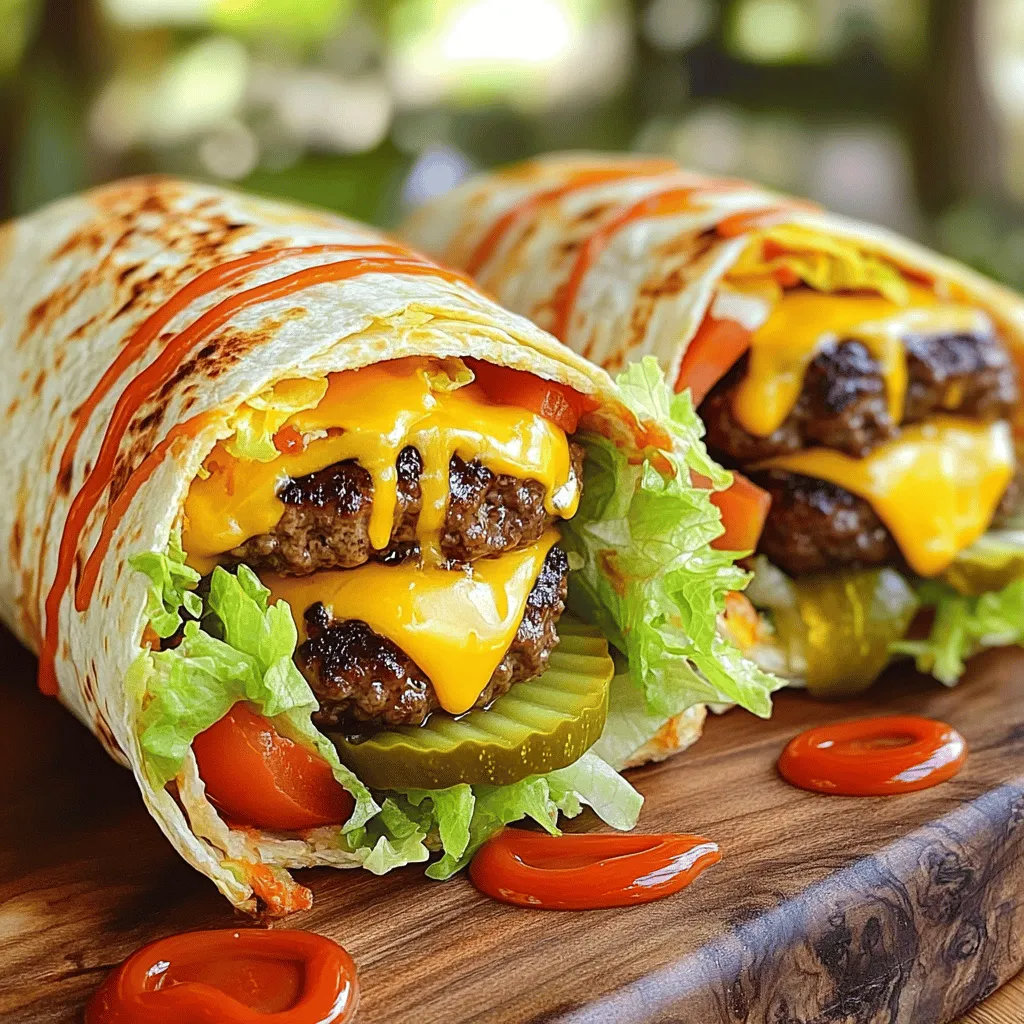 Grilled cheeseburger wraps are a tasty twist on the classic cheeseburger. They combine all the flavors of a cheeseburger in a fun, easy-to-hold wrap. You can enjoy the juicy beef, melted cheese, and fresh toppings all in one bite.