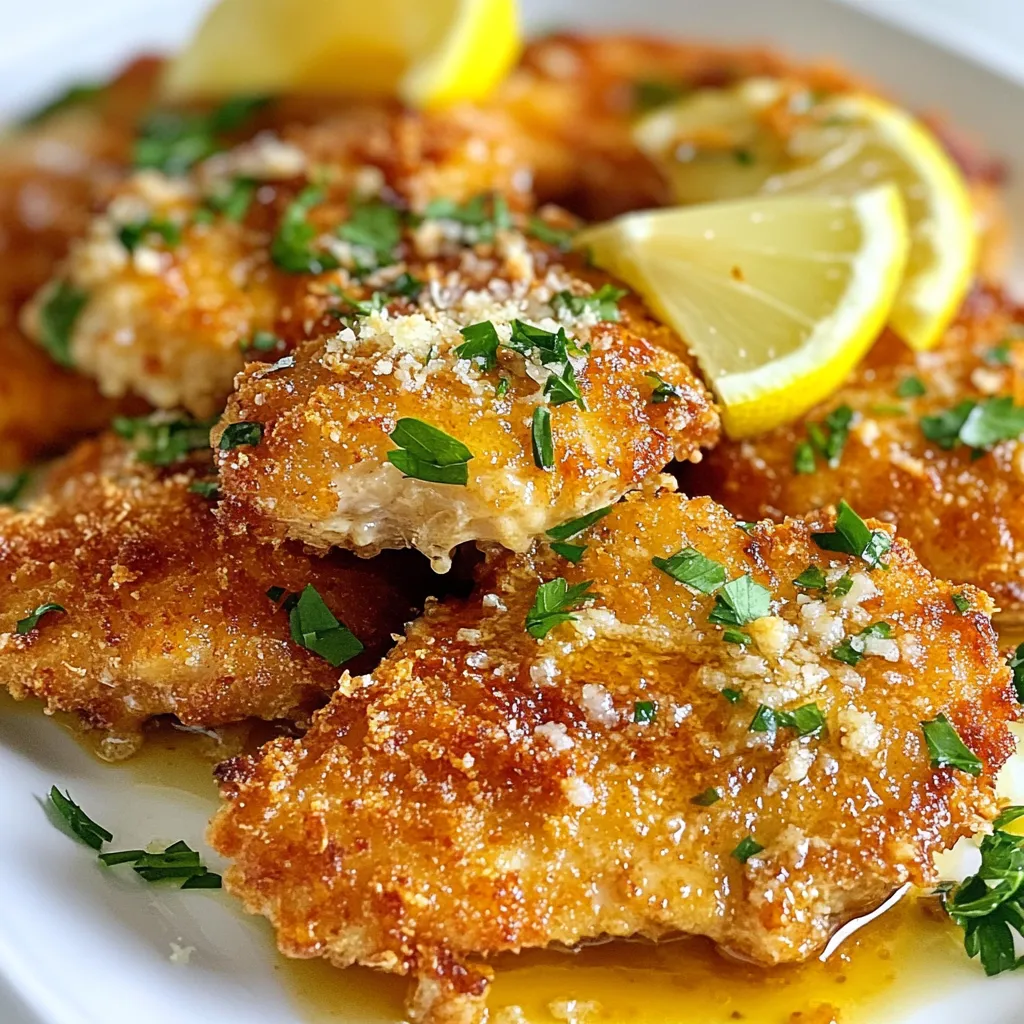 Crispy Parmesan Chicken with Garlic Sauce Delight