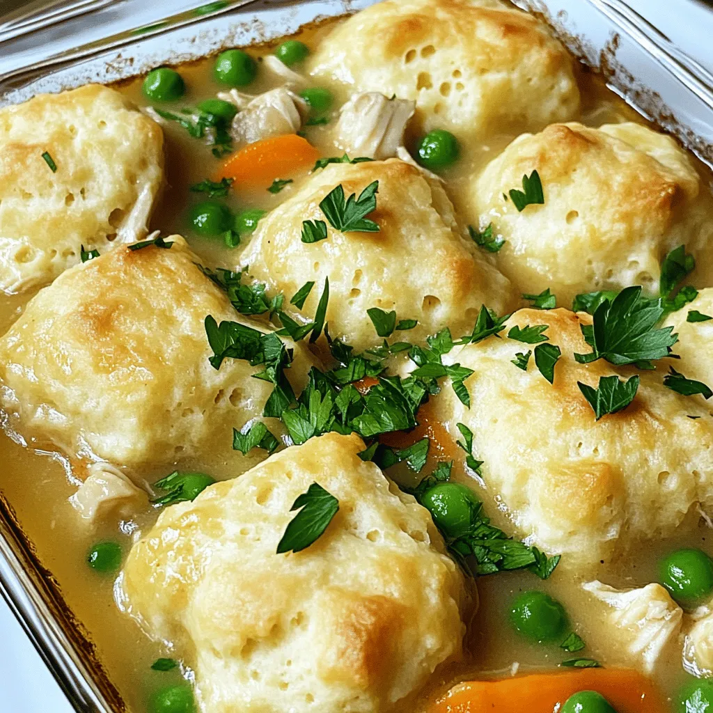 The heart of chicken and dumplings casserole lies in its key ingredients. Each part adds flavor and texture. For a great base, start with chicken. I prefer boneless, skinless chicken breasts. They cook evenly and stay tender. You can also use thighs for more flavor.