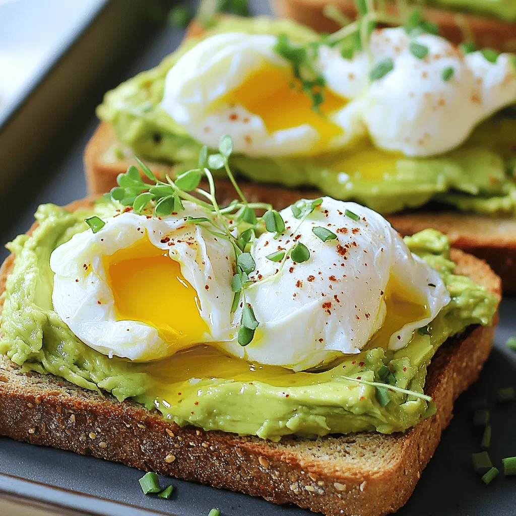 Avocado Toast with Poached Egg Simple and Fresh Meal