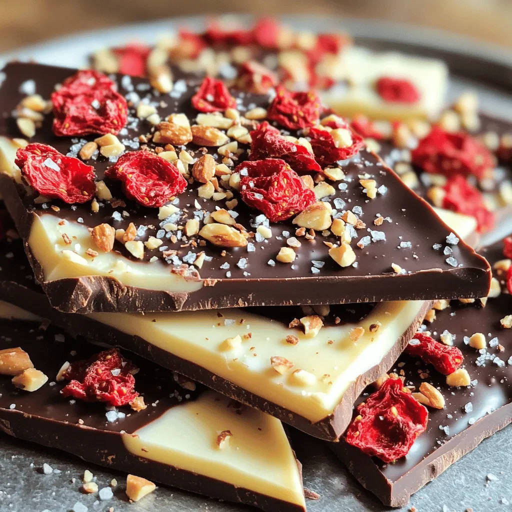Chocolate Covered Strawberry Bark Delicious Treat Recipe