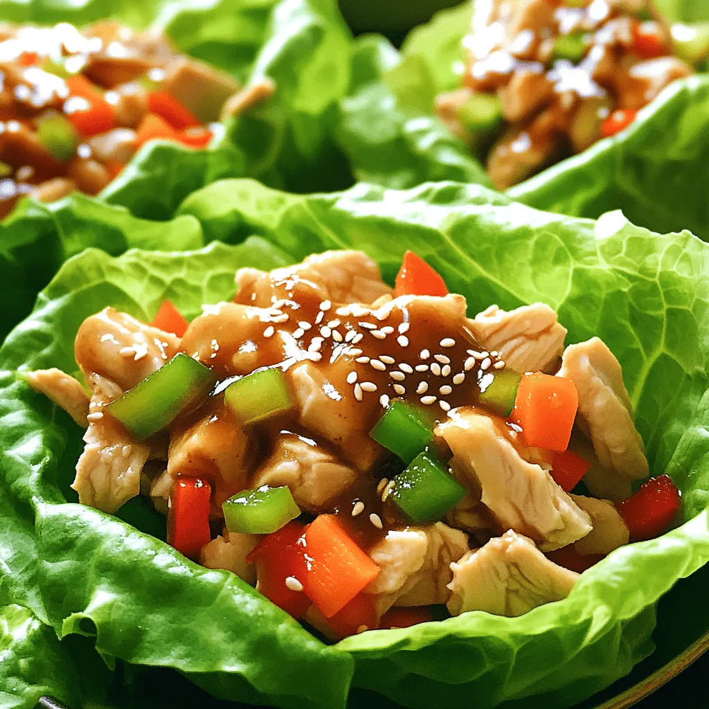 Teriyaki Chicken Lettuce Wraps Savory and Healthy Meal