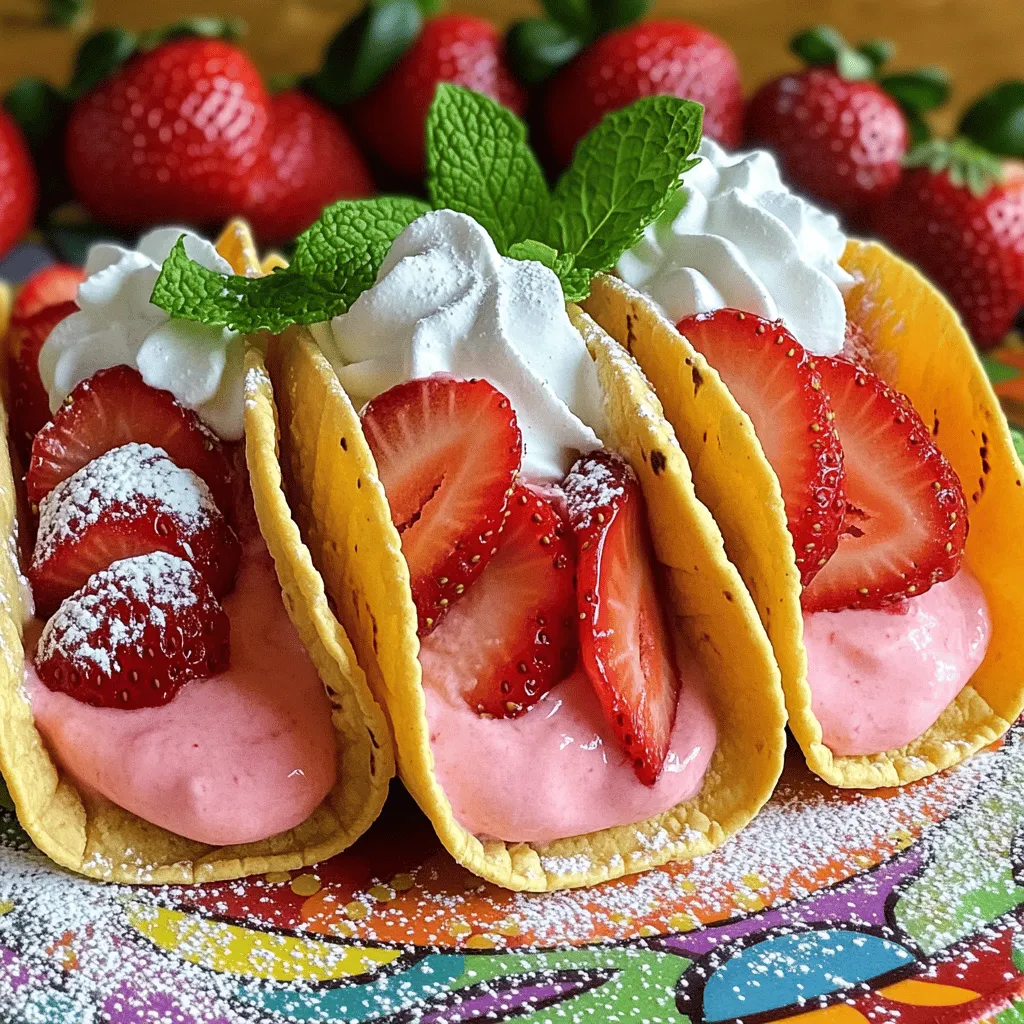 Strawberry Cheesecake Tacos Delightful and Easy Recipe
