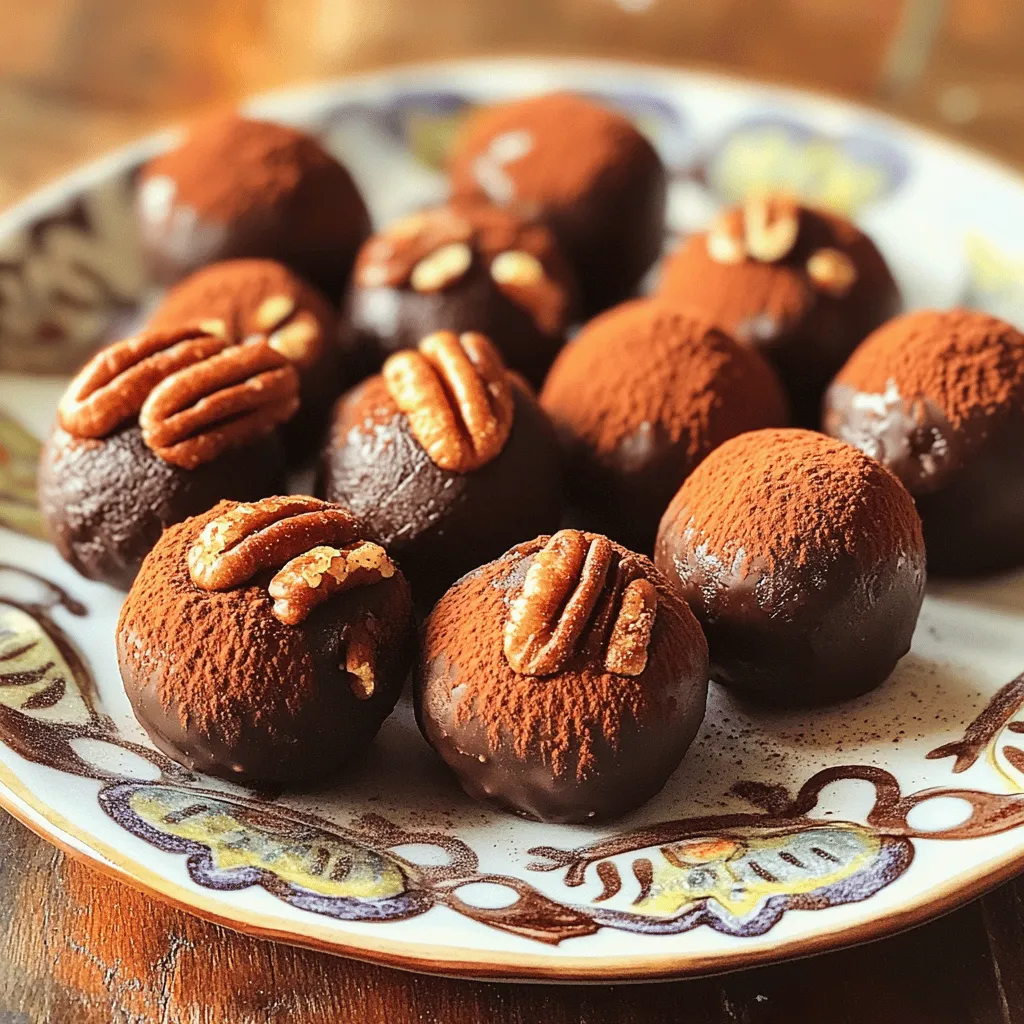 To make Mayan chocolate truffles, you need simple but rich ingredients. Here is what you will need: - 8 oz (225g) dark chocolate (70% cocoa or higher), finely chopped - 1/2 cup heavy cream - 1 teaspoon vanilla extract - 1 teaspoon ground cinnamon - 1/2 teaspoon cayenne pepper (adjust to taste) - Pinch of salt - 1/2 cup cocoa powder (for dusting) - 1/4 cup chopped pecans (optional, for coating)