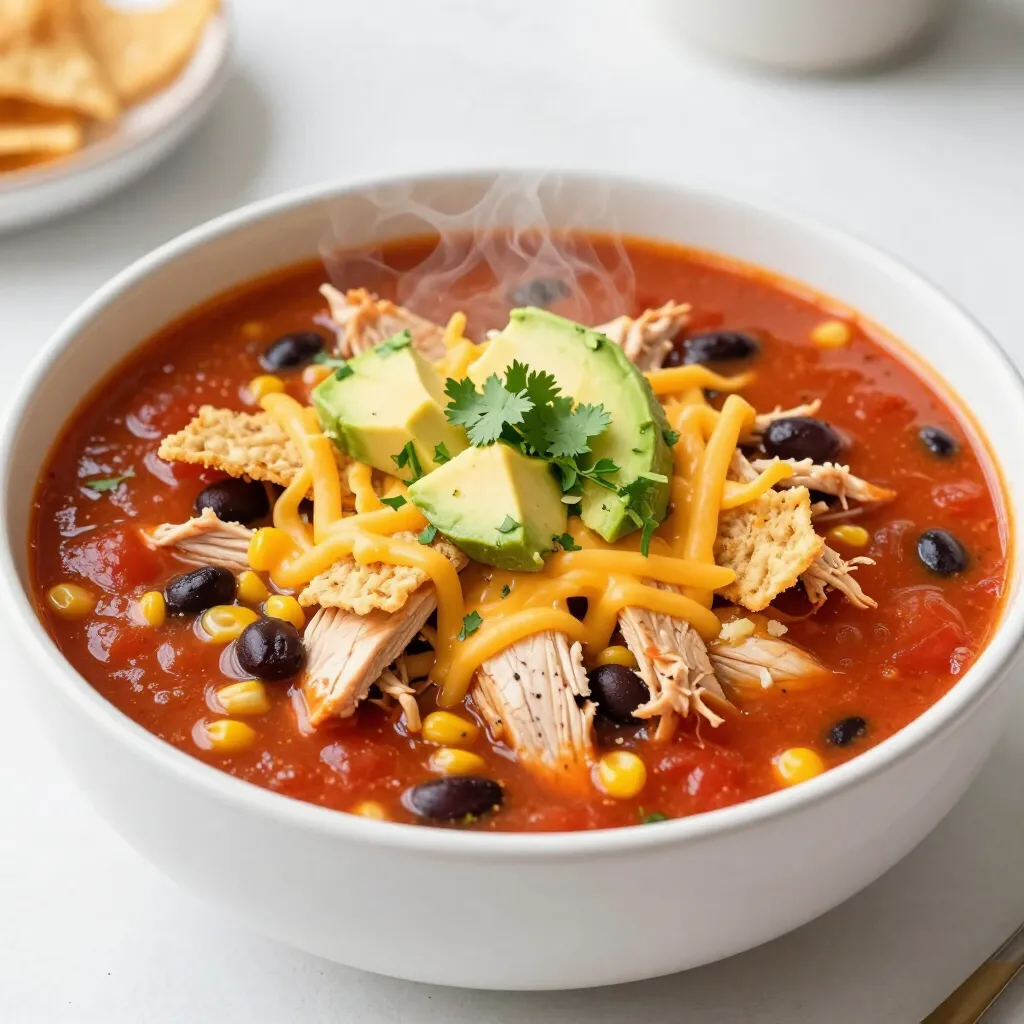 Chicken Enchilada Soup Flavorful and Easy Recipe