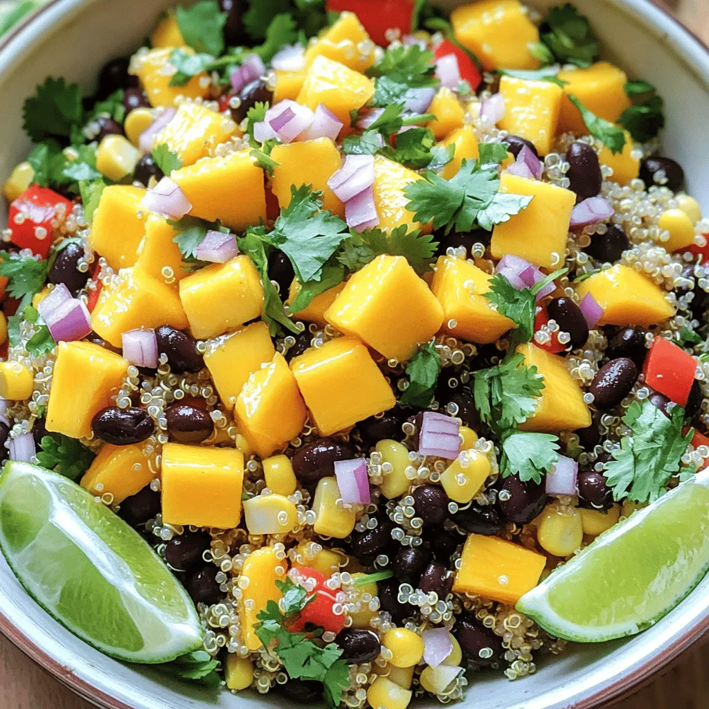 Mango Black Bean Quinoa Salad Fresh and Flavorful Dish