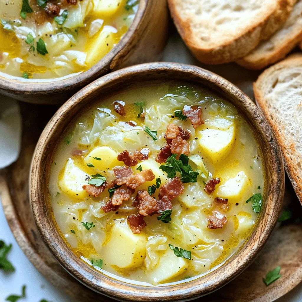 Irish Bacon, Cabbage, and Potato Soup Comfort Dish