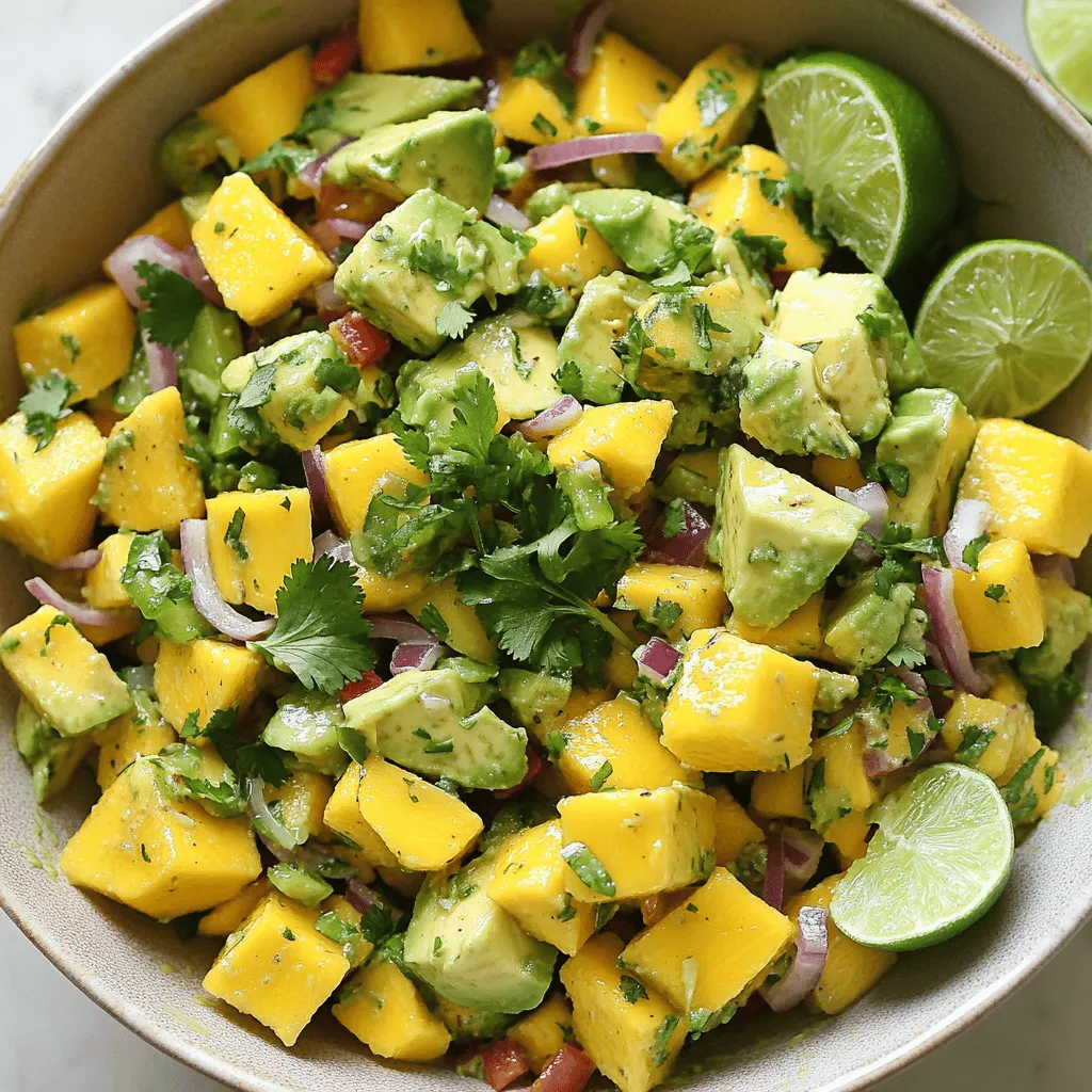 Avocado and Mango Salad Refreshing Summer Delight